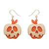 Poison Apple Drop Earrings - Orange and Gold