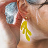 Reef Coral Drop Earrings - Yellow  -  Erstwilder Essentials  -  Quirky Resin and Enamel Accessories