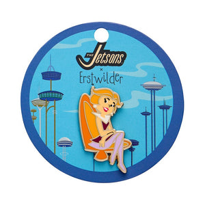 Jane Jetson Enamel Pin  -  Erstwilder  -  Quirky Resin and Enamel Accessories