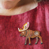 The Majestic Moose Brooch