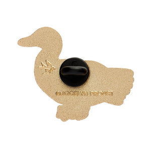 Mighty Mallard Enamel Pin  -  Erstwilder  -  Quirky Resin and Enamel Accessories