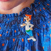 George Jetson Brooch  -  Erstwilder  -  Quirky Resin and Enamel Accessories