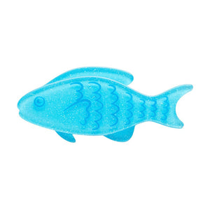Blue Fish Simplified Mini Brooch  -  Erstwilder Simplified  -  Quirky Resin and Enamel Accessories