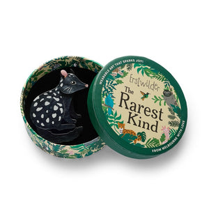 Eastern Quoll Brooch  -  Erstwilder  -  Quirky Resin and Enamel Accessories