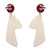 Bastet the Protector Drop Earrings  -  Erstwilder  -  Quirky Resin and Enamel Accessories