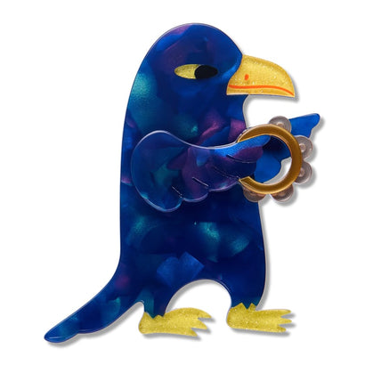 Borris Brooch  -  Erstwilder  -  Quirky Resin and Enamel Accessories