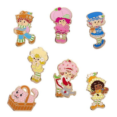 Strawberry Shortcake Enamel Pin Pack - 7 Piece  -  Erstwilder  -  Quirky Resin and Enamel Accessories