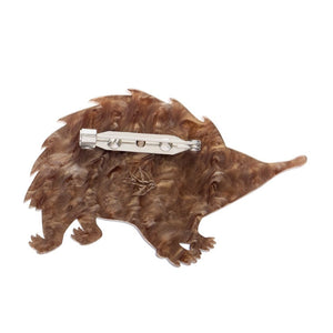 Prickles the Echidna Brooch  -  Erstwilder  -  Quirky Resin and Enamel Accessories
