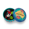Mabel the Mistletoebird Brooch  -  Erstwilder  -  Quirky Resin and Enamel Accessories