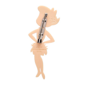 Betty Rubble Brooch  -  Erstwilder  -  Quirky Resin and Enamel Accessories