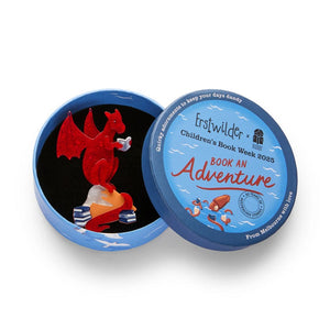 Delphi the Dragon Brooch  -  Erstwilder  -  Quirky Resin and Enamel Accessories