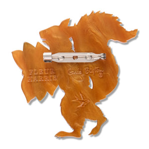 Red Squirrel Brooch  -  Erstwilder  -  Quirky Resin and Enamel Accessories