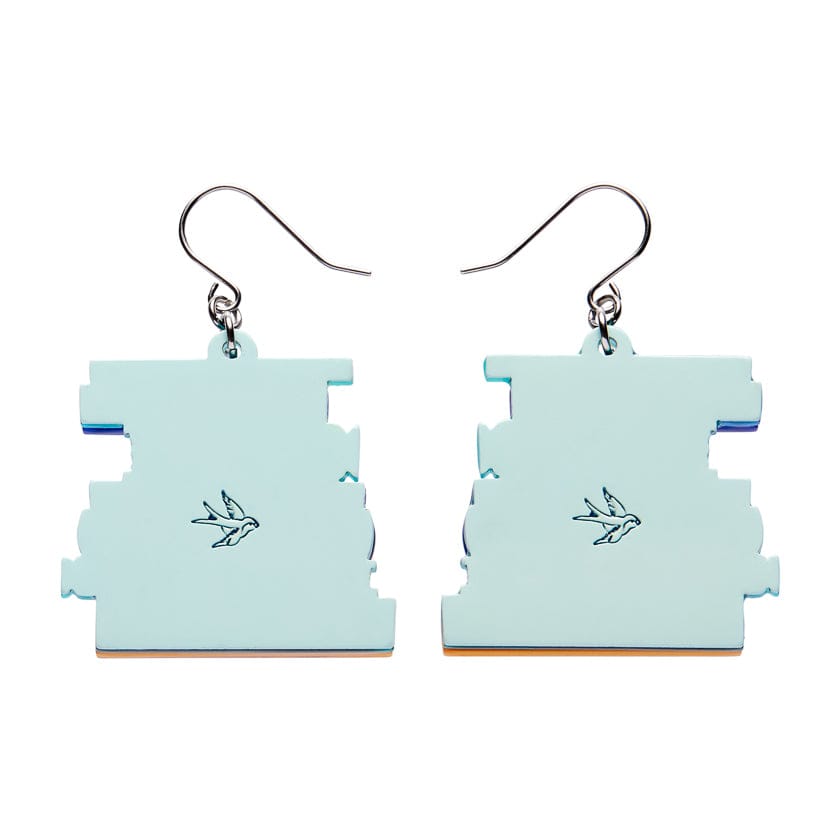 Words of the Wise Drop Earrings (IMPERFECT)  -  Erstwilder  -  Quirky Resin and Enamel Accessories