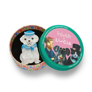 The Sailor Pup Brooch (IMPERFECT)  -  Erstwilder  -  Quirky Resin and Enamel Accessories