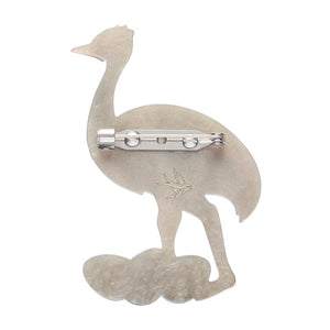 Elliot the Emu Brooch  -  Erstwilder  -  Quirky Resin and Enamel Accessories