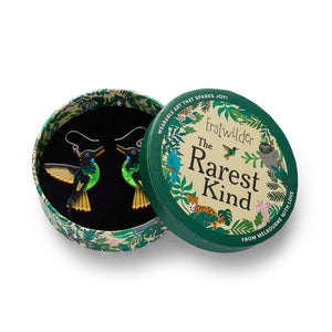 Dusky Starfrontlet Drop Earrings  -  Erstwilder  -  Quirky Resin and Enamel Accessories