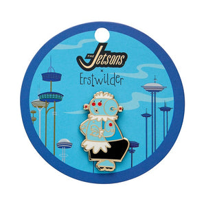 Rosi the Robot Enamel Pin  -  Erstwilder  -  Quirky Resin and Enamel Accessories