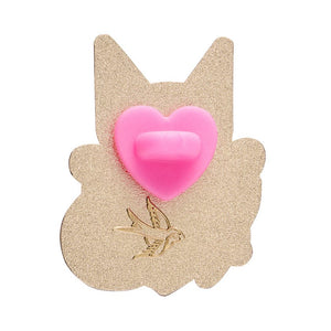 Kalila Kitty Enamel Pin  -  Erstwilder  -  Quirky Resin and Enamel Accessories