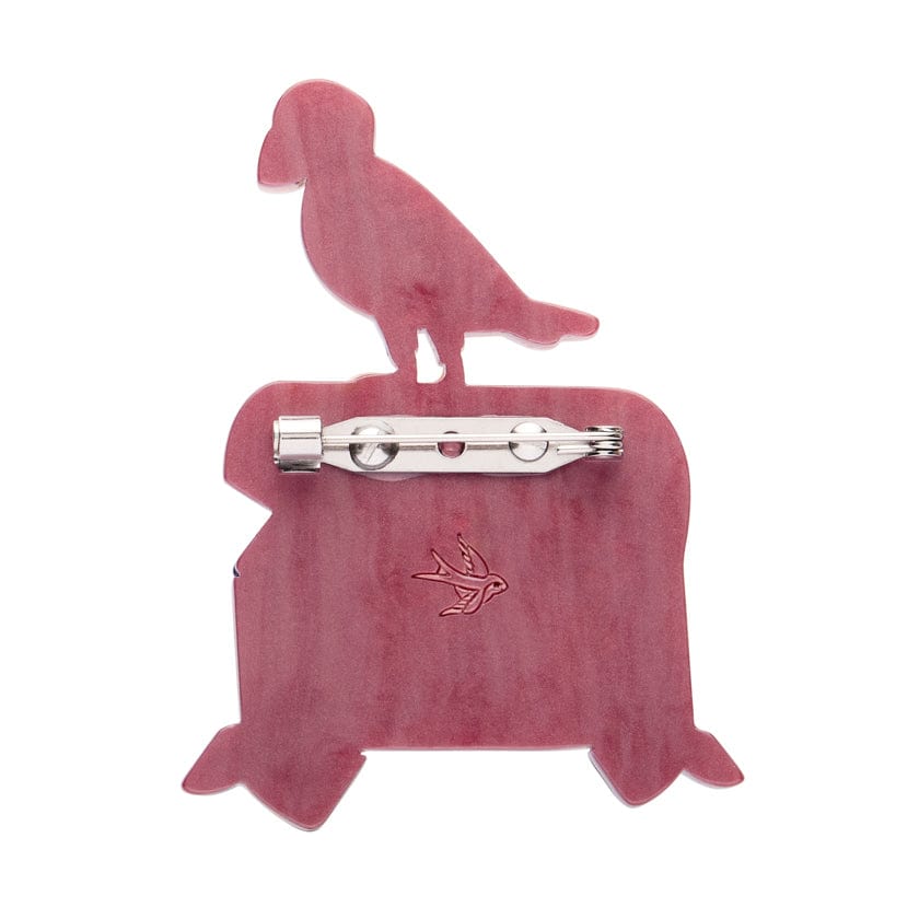 Percy the Puffin Brooch  -  Erstwilder  -  Quirky Resin and Enamel Accessories
