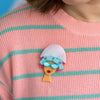 Fancy New Do Brooch