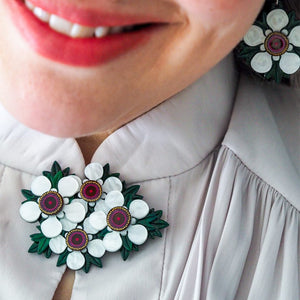 Mānuka Brooch  -  Erstwilder  -  Quirky Resin and Enamel Accessories