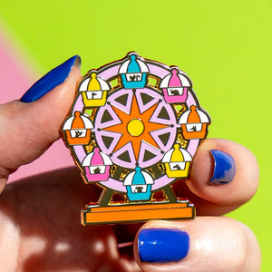 A Wheely Good View Enamel Pin  -  Erstwilder  -  Quirky Resin and Enamel Accessories