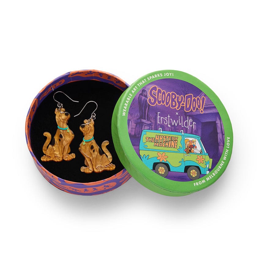 Scooby Doo Drop Earrings  -  Erstwilder  -  Quirky Resin and Enamel Accessories