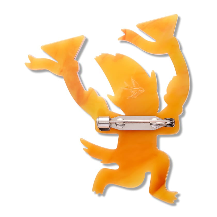 Ember Brooch  -  Erstwilder  -  Quirky Resin and Enamel Accessories