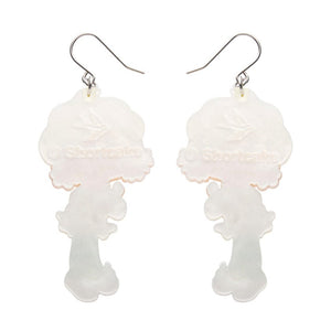 Lemon Meringue Drop Earrings  -  Erstwilder  -  Quirky Resin and Enamel Accessories