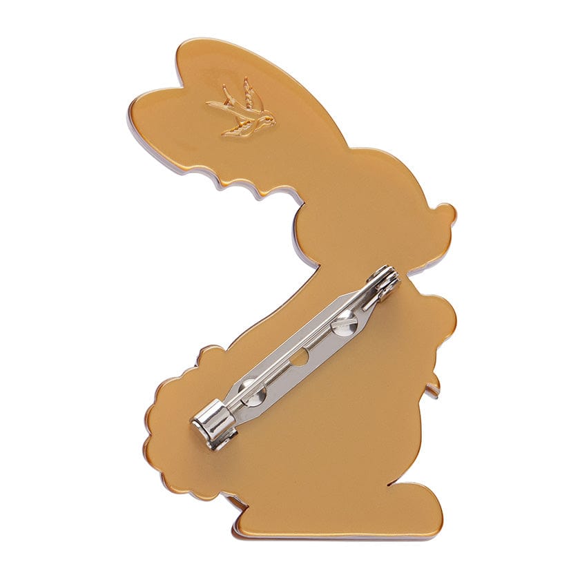 Coco the Bunny Brooch (IMPERFECT)  -  Erstwilder  -  Quirky Resin and Enamel Accessories