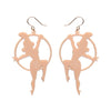 Loop De Hoop Drop Earrings  -  Erstwilder  -  Quirky Resin and Enamel Accessories
