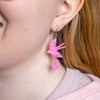 Double Swallow Drop Earrings - Pink  -  Erstwilder Essentials  -  Quirky Resin and Enamel Accessories