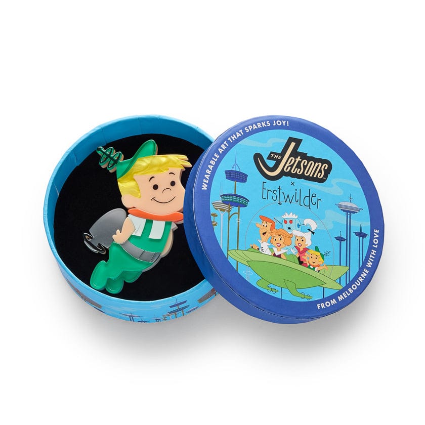 Elroy Jetson Brooch  -  Erstwilder  -  Quirky Resin and Enamel Accessories