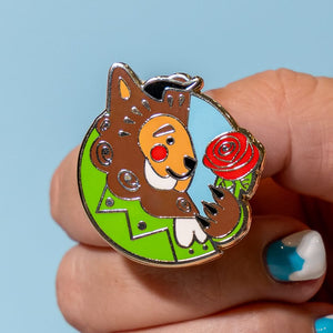 Accursed Gentleman Enamel Pin  -  Erstwilder  -  Quirky Resin and Enamel Accessories