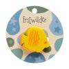 Yellow Fish Simplified Mini Brooch  -  Erstwilder Simplified  -  Quirky Resin and Enamel Accessories