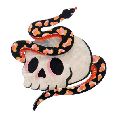 Macabre Memento Brooch  -  Erstwilder  -  Quirky Resin and Enamel Accessories