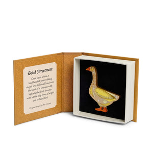 Solid Investment Brooch  -  Erstwilder  -  Quirky Resin and Enamel Accessories