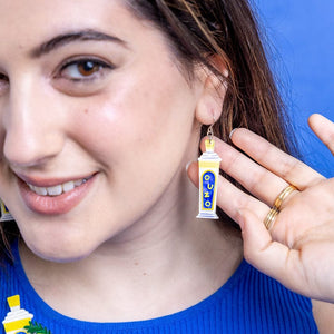 Opa! Ouzo Drop Earrings  -  Erstwilder  -  Quirky Resin and Enamel Accessories