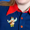 Dr. Fossil Brooch  -  Erstwilder  -  Quirky Resin and Enamel Accessories