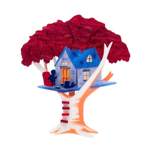 The Treehouse Brooch  -  Erstwilder  -  Quirky Resin and Enamel Accessories