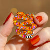 The Rowdy Rattlesnake Enamel Pin  -  Erstwilder  -  Quirky Resin and Enamel Accessories