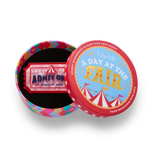 Ticket to Ride Brooch  -  Erstwilder  -  Quirky Resin and Enamel Accessories