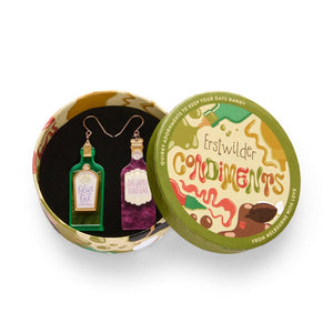 Dressed to Impress Drop Earrings  -  Erstwilder  -  Quirky Resin and Enamel Accessories