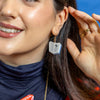 Story Book Drop Earrings - Blue