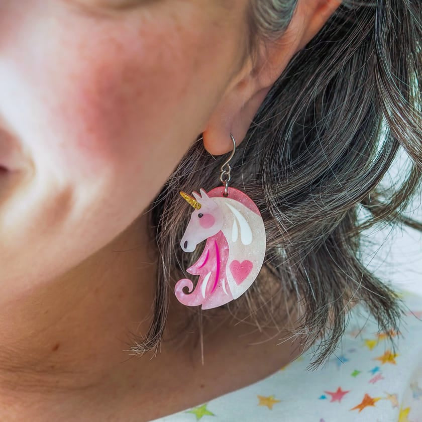 Magical Ally Drop Earrings  -  Erstwilder  -  Quirky Resin and Enamel Accessories