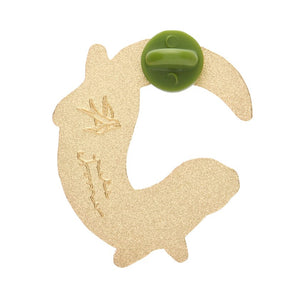 The Outgoing Otter Enamel Pin  -  Erstwilder  -  Quirky Resin and Enamel Accessories