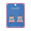 Jane Austen Book Club Enamel Drop Earrings  -  Erstwilder  -  Quirky Resin and Enamel Accessories
