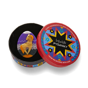 Horse of Hope Brooch (IMPERFECT)  -  Erstwilder  -  Quirky Resin and Enamel Accessories