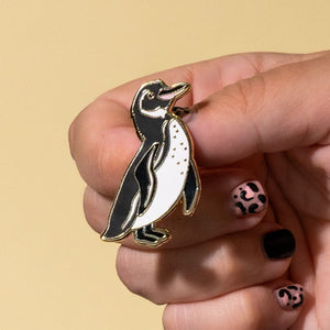 Galapagos Penguin Enamel Pin  -  Erstwilder  -  Quirky Resin and Enamel Accessories