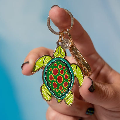 Yaunati Enamel Key Ring  -  Erstwilder  -  Quirky Resin and Enamel Accessories